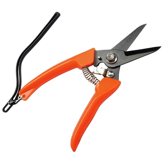 Foto: Mellwin accu snoeischaar 21v brstenlos takkenschaar 32mm snijdiameter elektrische snoeischaar heggenschaar met 2 accus opberkoffer voor het snoeien van bomen fruitbomen