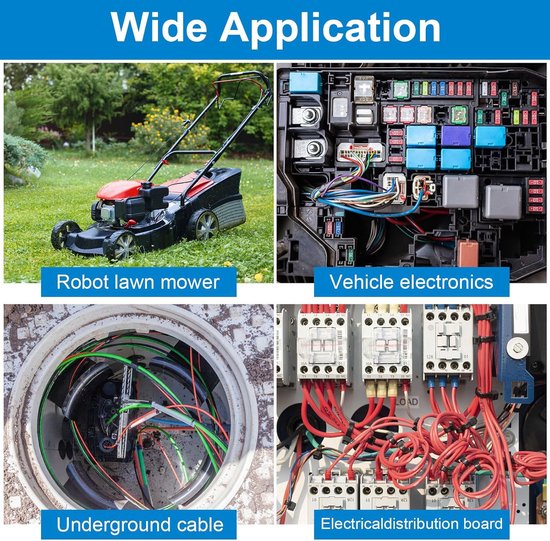 20-delige waterdichte draadconnector - geschikt voor robotmaaiers, - grasmaaierconnector - met 10 aansluitklemmen - reparatieset voor grasmaaierkabel - geschikt voor irrigatietoepassingen met robotmaaiers van Merkloos	 — afbeelding 4