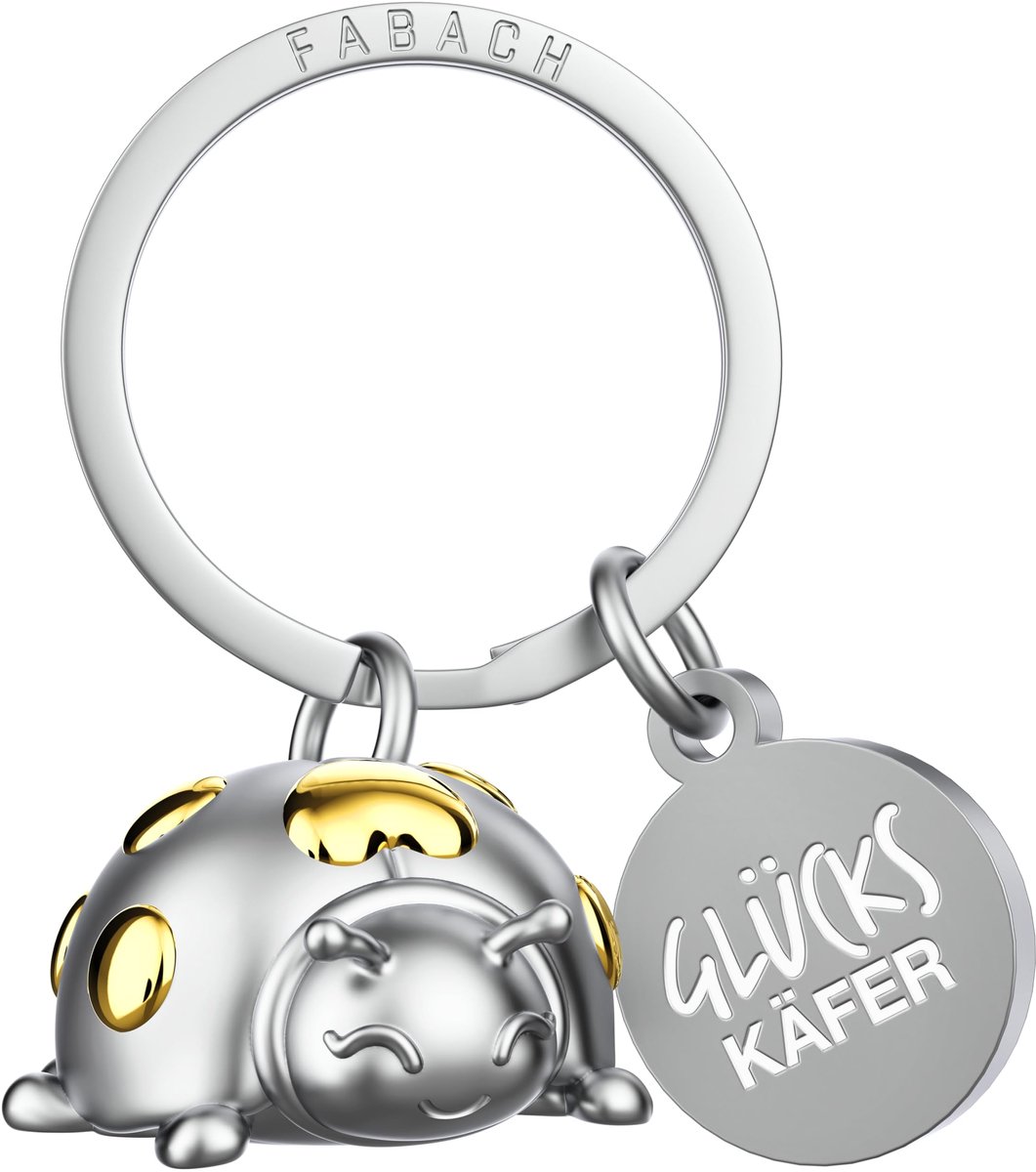 FABACH Lieveheersbeestje Sleutelhanger Geluksbrenger Marie - Lieveheersbeestje Geluksbrenger - Geluksbrenger Auto - Cadeau Geluk