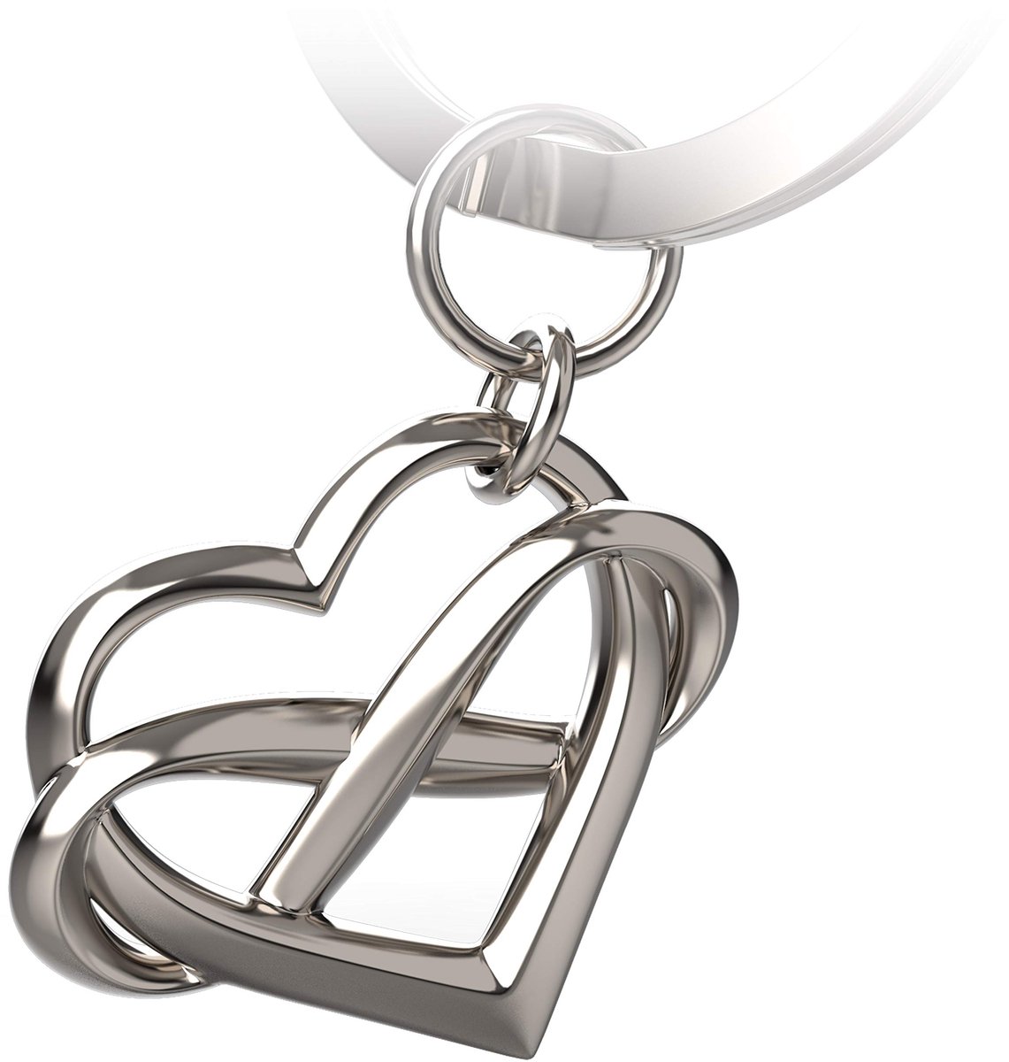 FABACH hart sleutelhanger met oneindigheidssymbool “Infinite Love” – oneindigheidshanger met hart voor vriendin, vriend, koppels – geluksbrenger voor partners – ik hou voor altijd van je