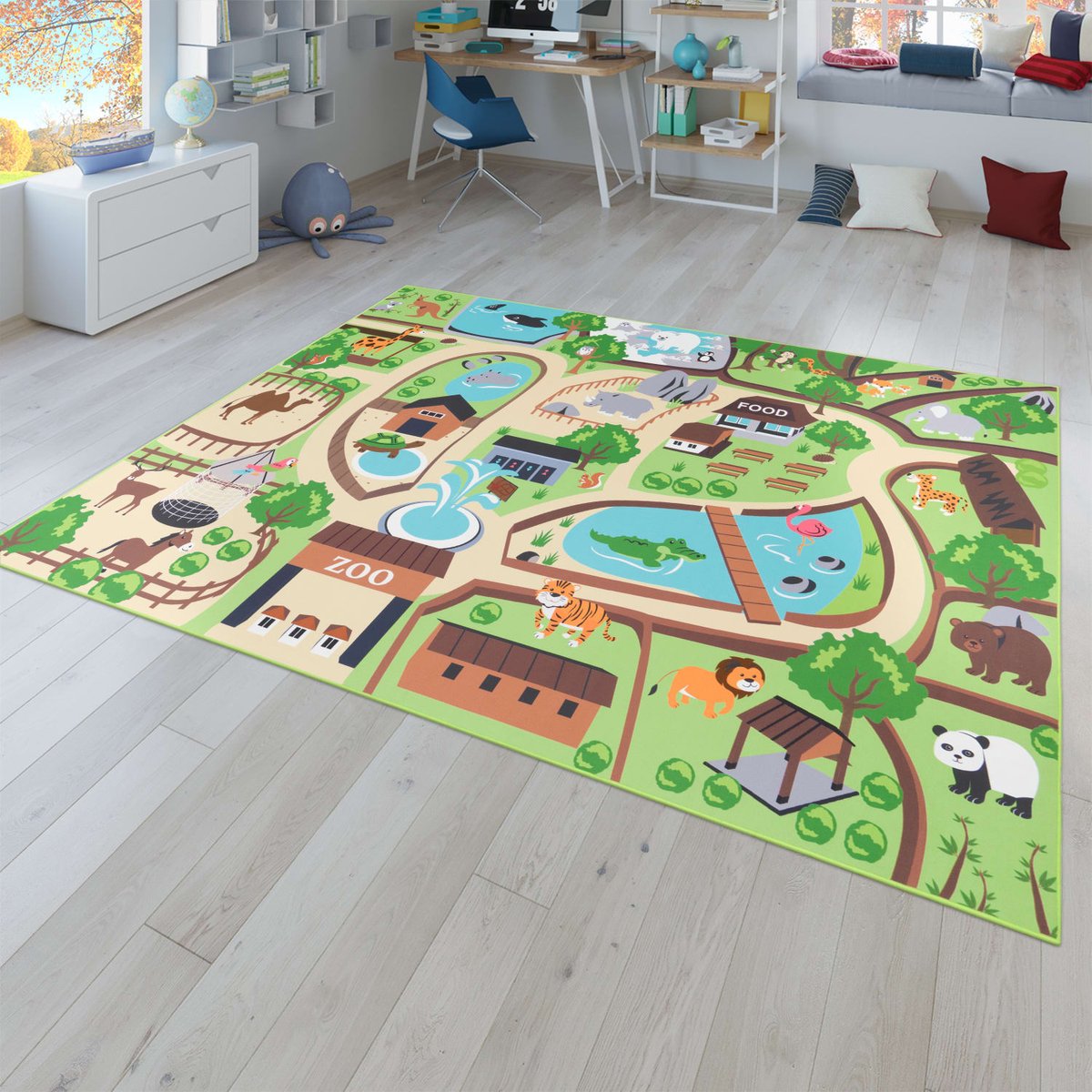 Kinderkamertapijt tapijt jongen meisje kinderkamertapijt baby antislip straat