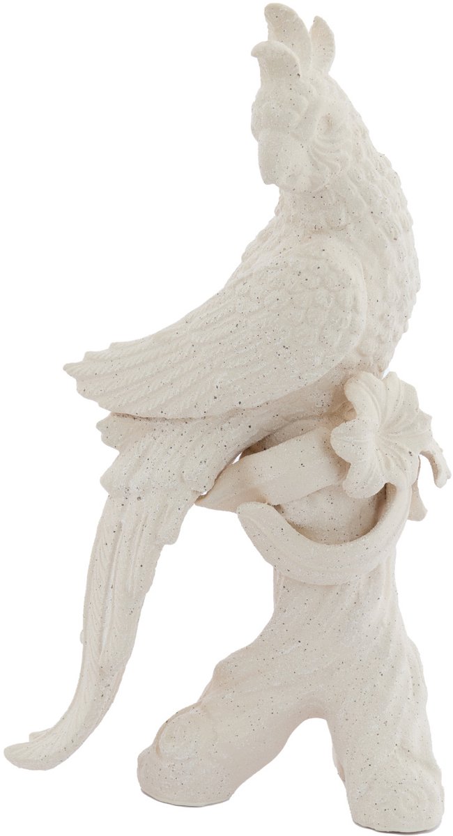 Light&living Ornament 22,5x14x39 cm BIRD keramiek mat crème