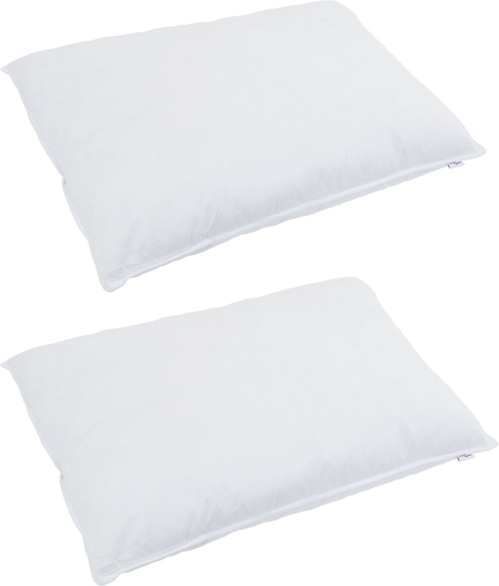vidaXL - Deken - Set - met - kussen - 3 - st - Wit - Donsveer