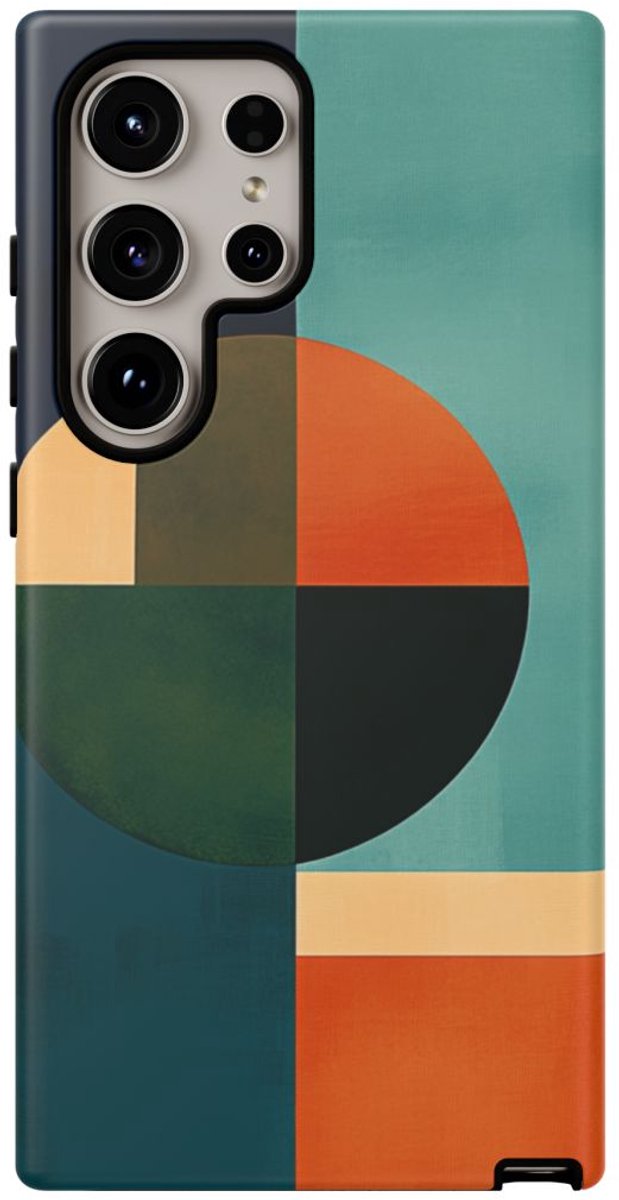 Abstracte Geometrische Compositie – Telefoonhoesje Geschikt voor Galaxy S24 Ultra