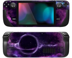 Sticker Set geschikt voor Steam Deck - Volledige Faceplate Decals - Paars Diepe Ruimte