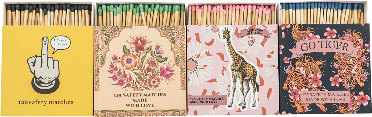 Housevitamin - Lucifers- Lucifer Doosje Giraffe -Roze- 11x11x3cm