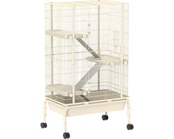Chinchilla en Hamsterkooi met 4 Verdiepingen - 48x88x150 cm