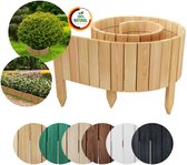 Rubberen Hamer Heg Plaatsen Handgemaakt Wilgenhek Voor In De Tuin - Natuurlijke Palissade Van Wilgentenen Voor Paden, Bloembedden En Gazonranden (100x20 Cm, 1 Stuk) 100x20 Cm Wilgen Afscheiding