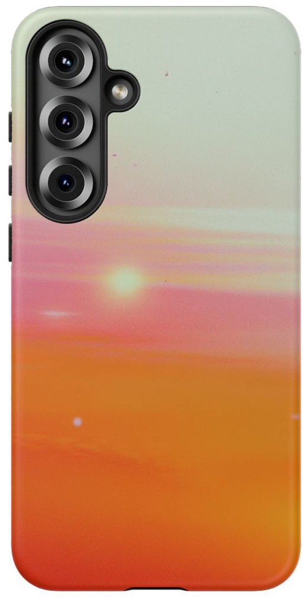 Abstracte Zonsondergang Met Kleuroverloop – Telefoonhoesje Geschikt voor Galaxy S25 Plus
