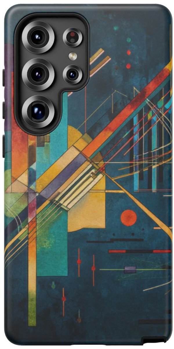 Abstracte Geometrische Kunst – Telefoonhoesje Geschikt voor Galaxy S25 Ultra