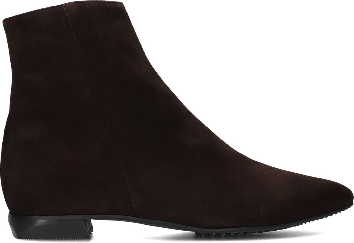 Brunate 18032 Enkellaarsjes - Enkelboots met rits - Dames - Bruin - Maat 38,5