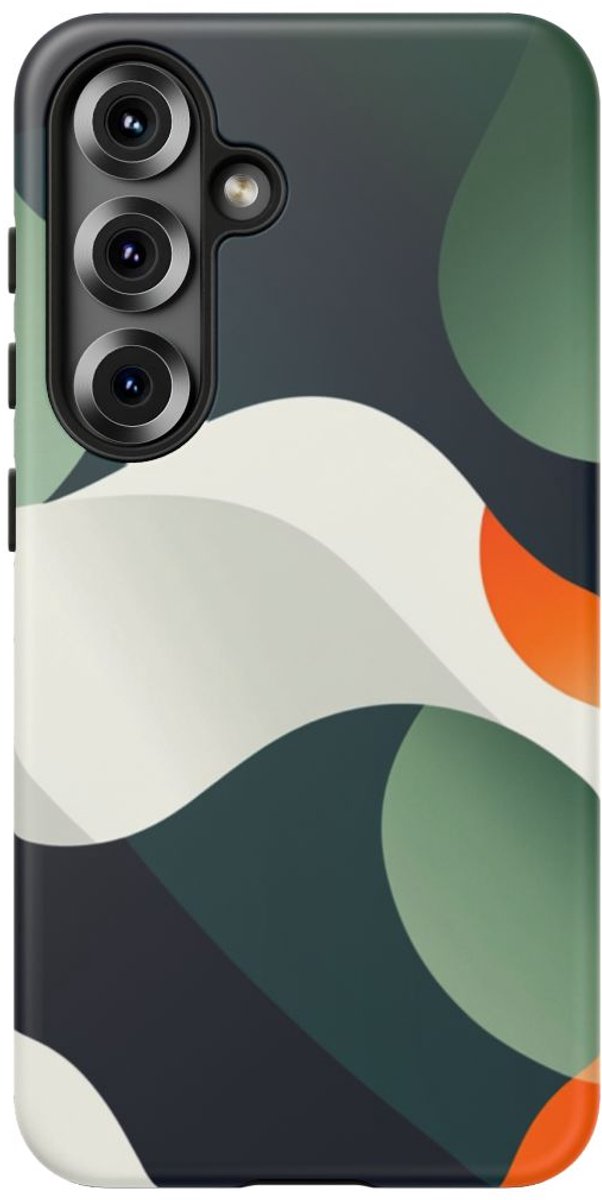Abstracte Organische Vormen – Telefoonhoesje Geschikt voor Galaxy S25