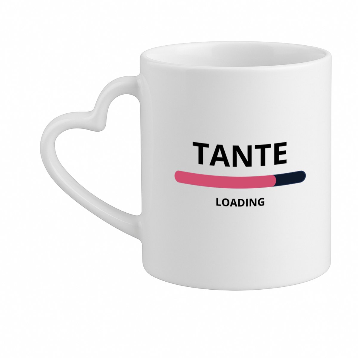 Hacebo® - tante loading koffiebeker met hart oor wit - Tante - ochtendkoffie laden - thee mok - koffie beker - verjaardagscadeau - verjaardag - cadeau - cadeautje voor tante - tante artikelen - kado - geschenk - gift - koffiemok - 330 ML