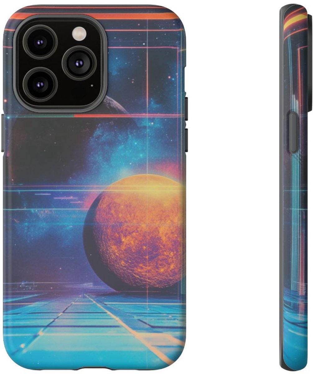 Abstracte Ruimtekunst – Telefoonhoesje Geschikt voor iPhone 14 Pro Max
