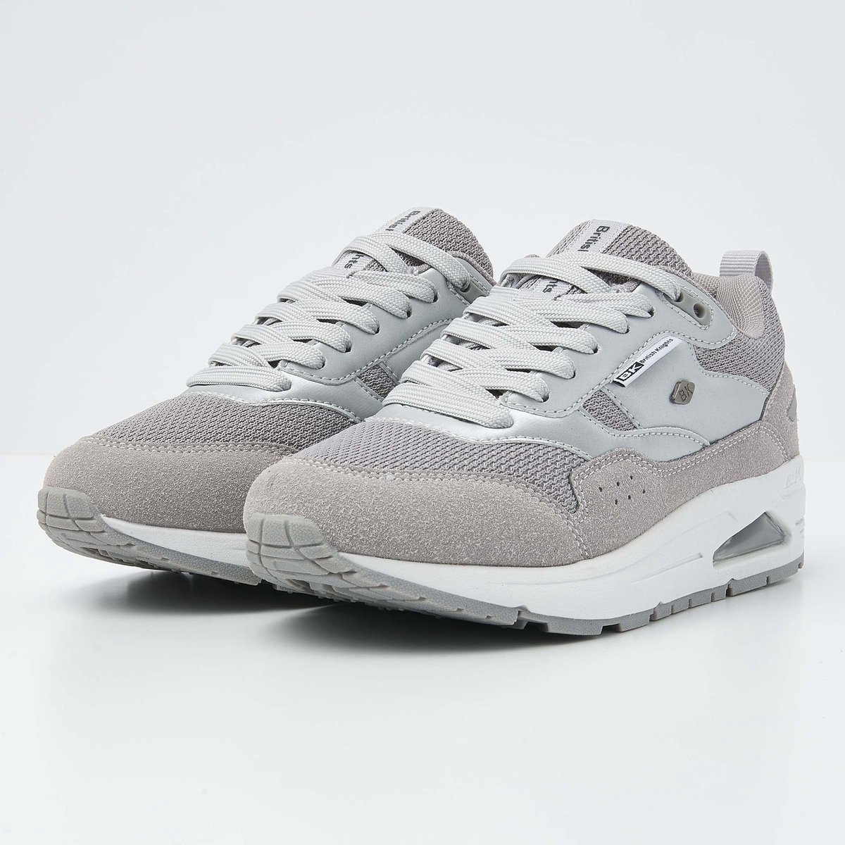 British Knights - Lennox Dames Sneakers Laag - Maat 38 - Zilver - Vrouwen Schoenen