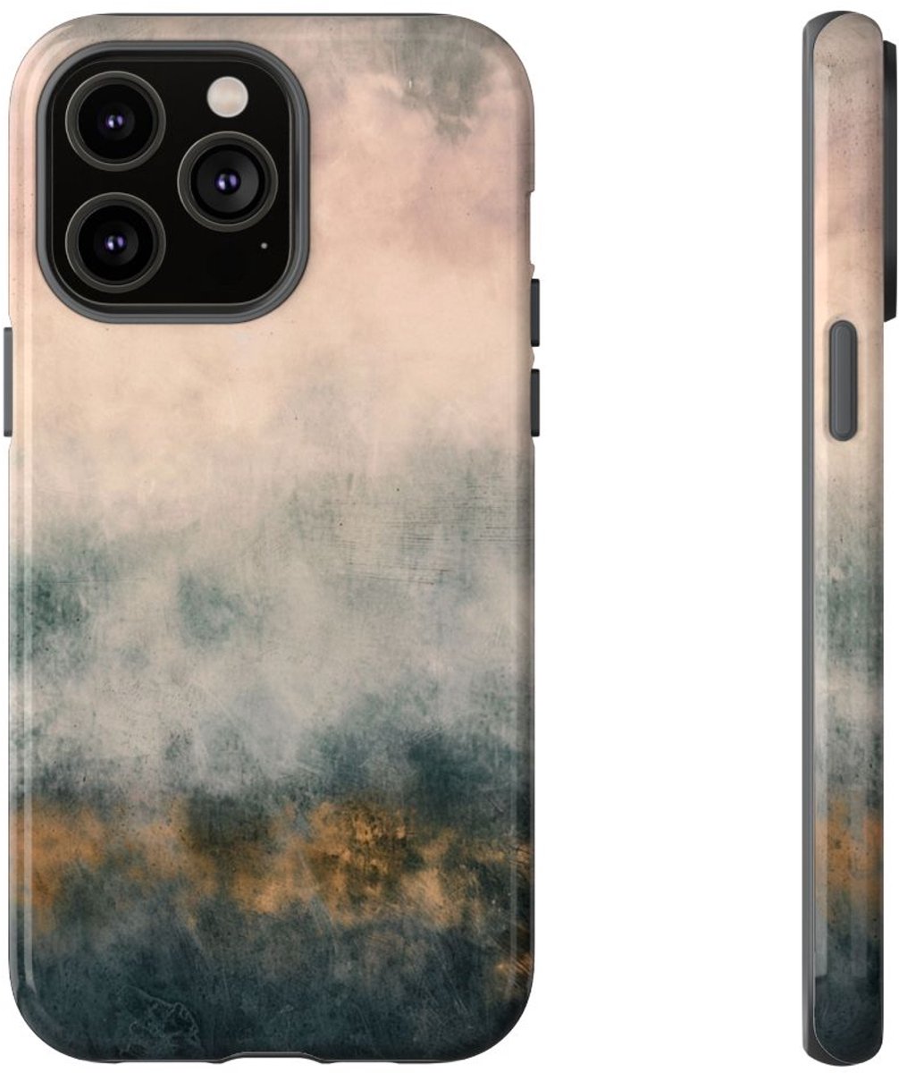 Zachte Wolkenstructuur Abstracte Kunst – Telefoonhoesje Geschikt voor iPhone 14 Pro Max