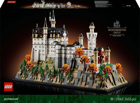 Foto: Lego architecture slot neuschwanstein verzamelset 21063