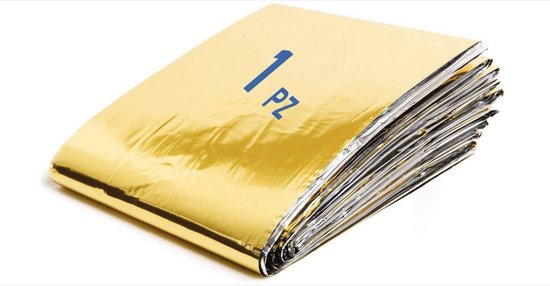 WNHB® Isolerende Nooddeken 210x160 cm – Thermodeken voor Warmte en Koeling – Lichtgewicht en Compact – Ideaal voor Outdoor en EHBO