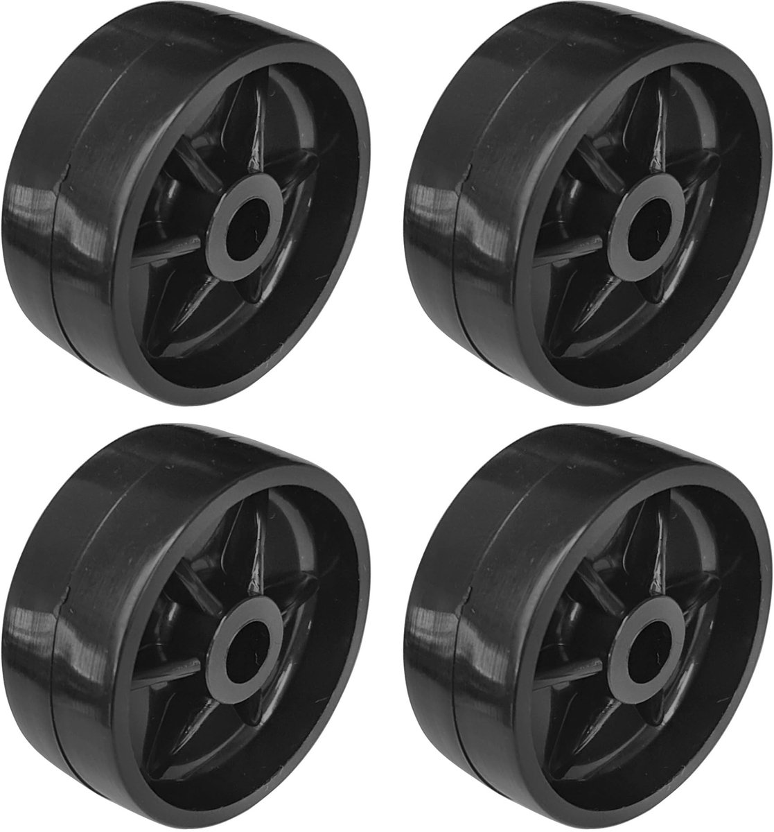 cyclingcolors 4x kunststof wielen 38mm zwarte rolgeleider rolmeubel bed schuifdeur lade kast