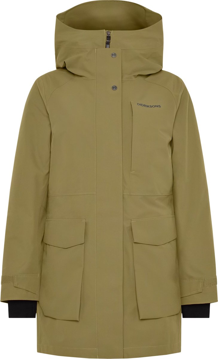 Didriksons HARRIET WNS PARKA Dames Outdoorjas Groen