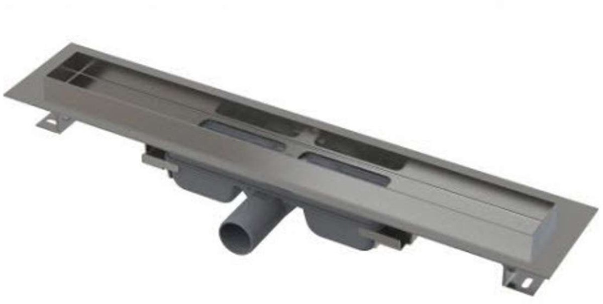 Alcadrain Douchegoten - Douchegoot Professional Low 85 cm, met rand voor vol rooster, roestvrij staal APZ106-850