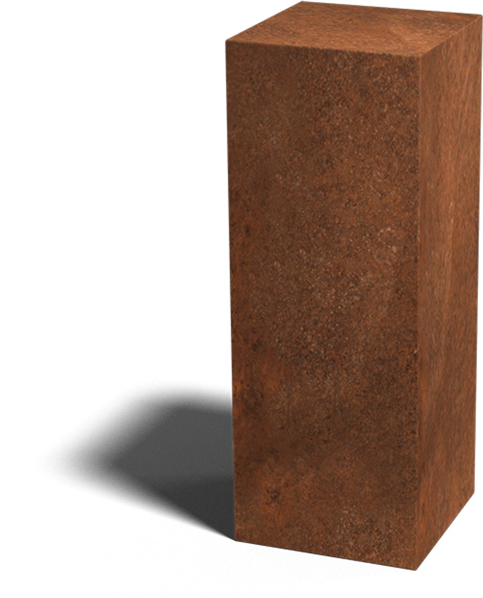 Cortenstaal sokkel - Ohio - 30 x 30 x 80 cm - MySteel