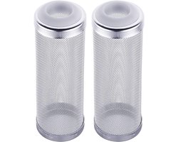 Aquarium Filter Guard - Mesh Net Filter - Fish en Garnalen Tank Inflow Filter - RVS Beschermende Mand voor Inhalatie 16mm - 2PCS