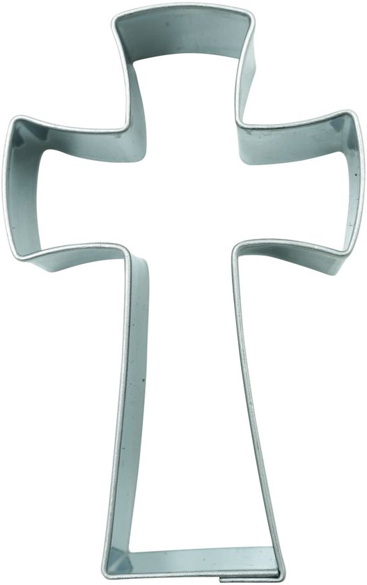 BekkiB - Cutout shape cross - approx. 6.3 cm, Christian symbol, stainless steel cutter, dishwasher safe - 3461
