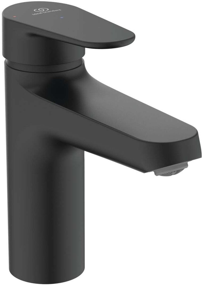 Ideal Standard ALU+ - Wastafelkraan met Click-Clack afvoer, BlueStart, zijdezwart BE130XG