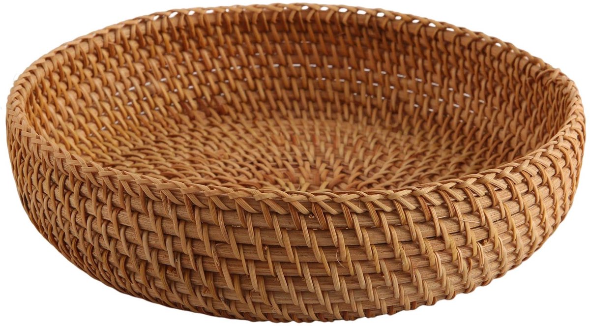 Unyqoos® Handgemaakte Herfst Rotan Opbergmand voor Fruit, Brood en Diverse Voorwerpen
