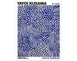 Poster Yayoi Kusama - Life is complex 30x40 cm - exclusief lijst