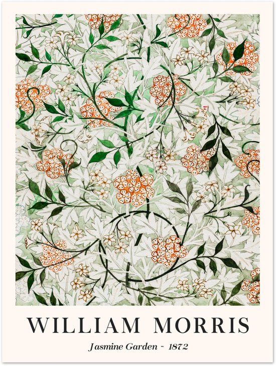 William Morris - Jasmine garden poster 30x40 cm / 12x16