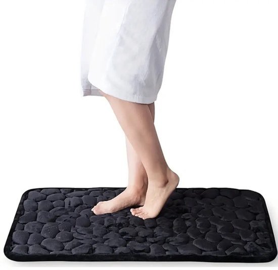 Badmat, antislip, 120 x 170 cm, superabsorberend, sneldrogend, antislip, wasbaar, badkamer, douchemat, bruin, 5 - 135 cm