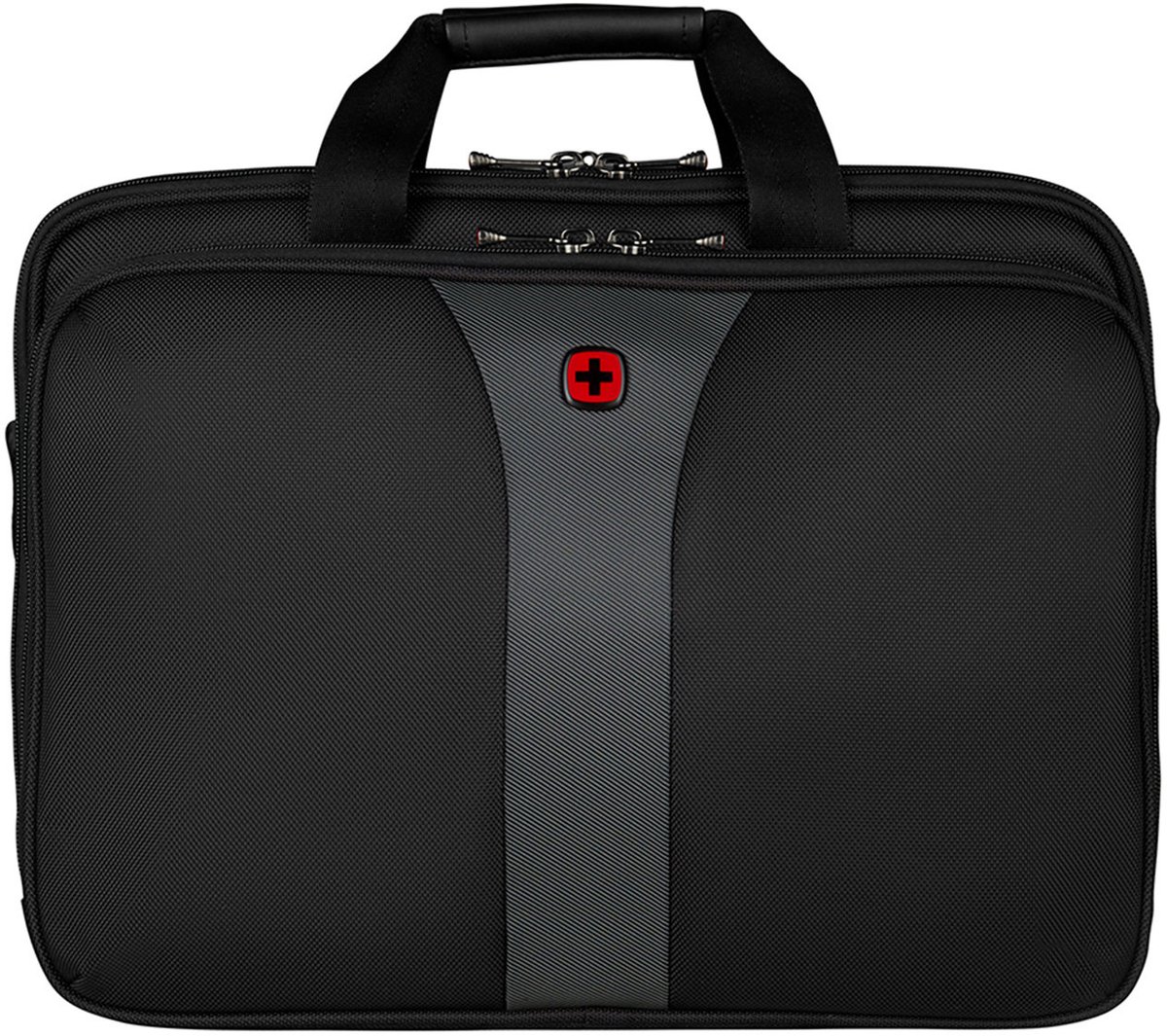 Wenger Legacy Triple Gusset Laptop Brief 17 Inch Black / Grey