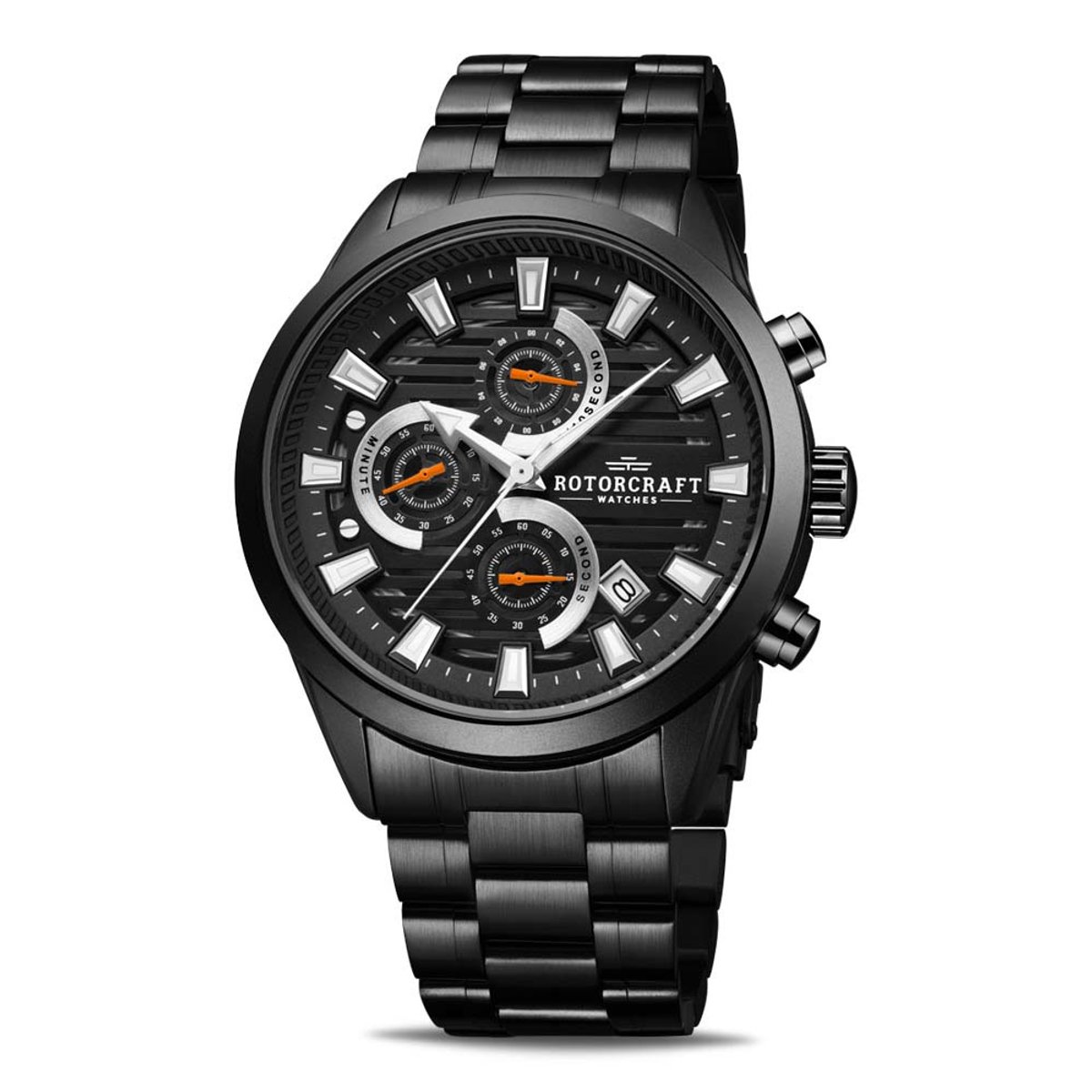 Rotorcraft - Heren Horloge Runway Chrono - Zwart