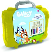 Tampon de voyage Bluey et étui couleur