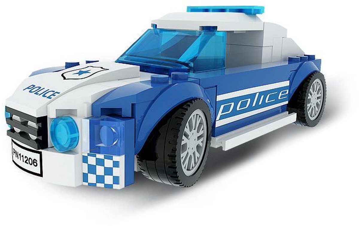 Wange 2890 supercar - politieauto - 104 pcs - 6+