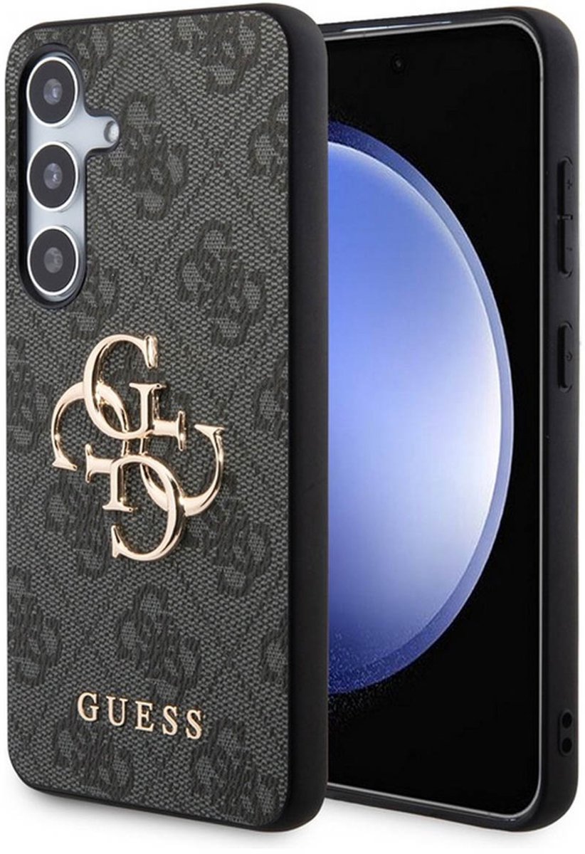 Guess 4G Metal Logo Back Case - Geschikt voor Samsung Galaxy S24 Plus (S926) - Grijs