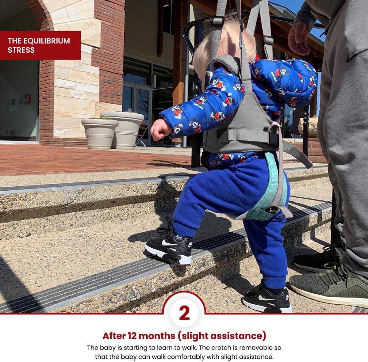 Baby Walker Assistant - Loopstoel Babywalker - Loopwagen - Loopstoel - Baby Walker - Leren Lopen - Baby Assistent - Peuter Harnas - Alternatief Loopwagen - Baby Loopstoeltje - groen – foto 7