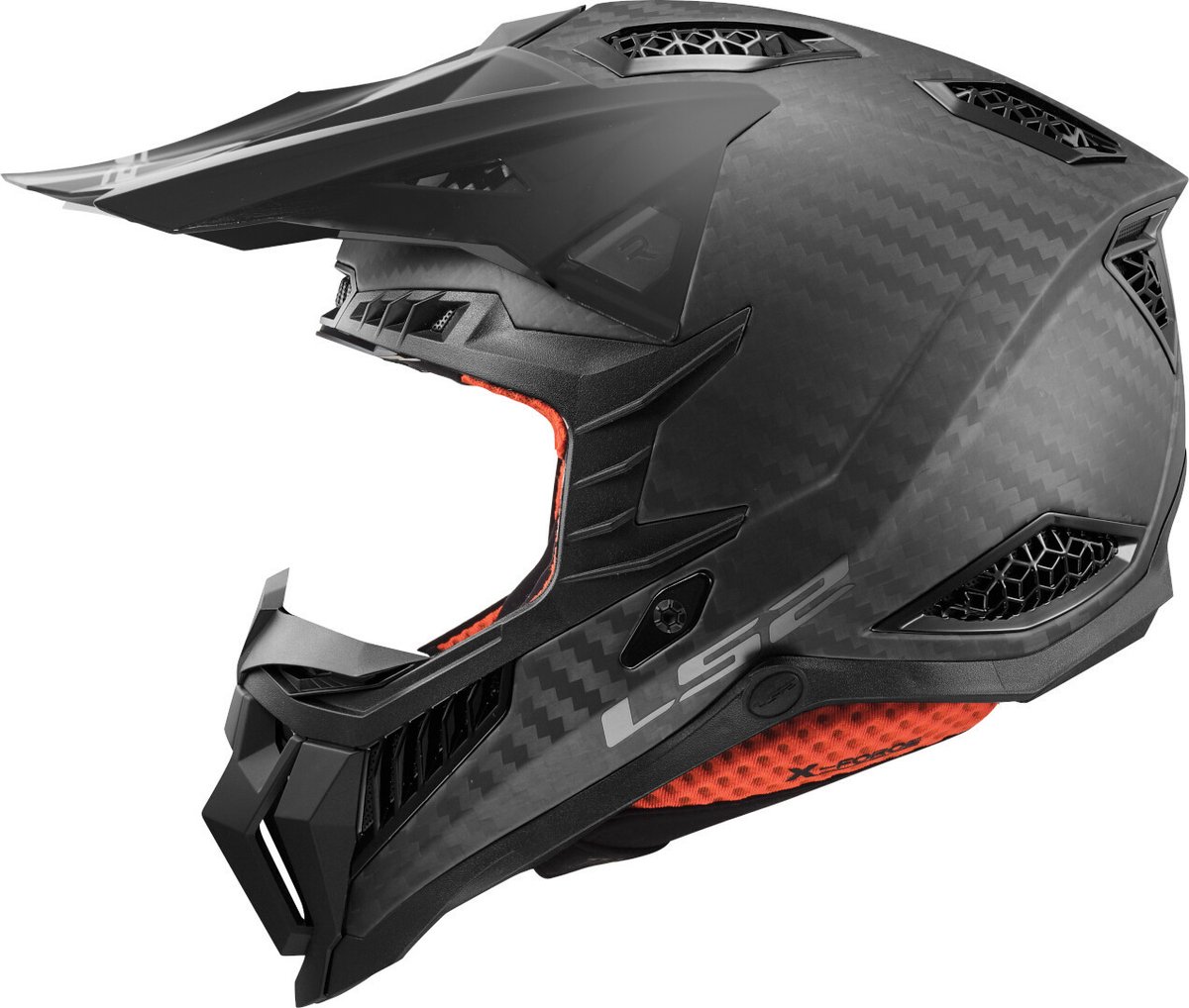 LS2 MX703 C X-Force Pro FIM Mat Carbon 06 Crosshelm - Maat M - Helm