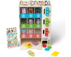Melissa & Doug – Houten snackautomaat – Inclusief speelgeld en snacks