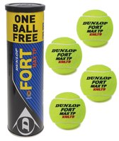 Dunlop Fort Max Tp 3+1 Tennisballen 601382 - Kleur Geel - Maat 1SIZE