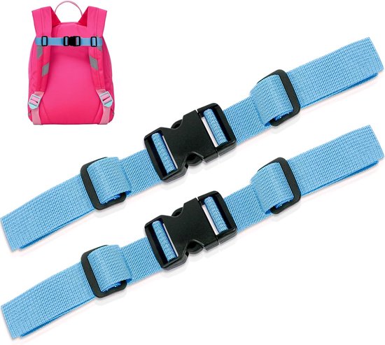 Rugzak Borstbanden, Antislip Borstband Nylon Borstriem Rugzak Borstharnas Verstelbare Borstriem Voor Rugzak 3 Stuks Rood Blauw Yell Haoyi