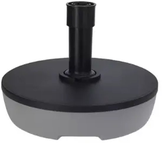 Parasolvoet vulbaar 25L Grey Met water vulbaar tot 25kg Ronde vorm Passend voor parasols tussen de 20-54mm