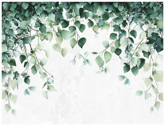 WALLARENA - Fotobehang - 150x105 cm - groene bladeren natuur voor keuken slaapkamer woonkamer