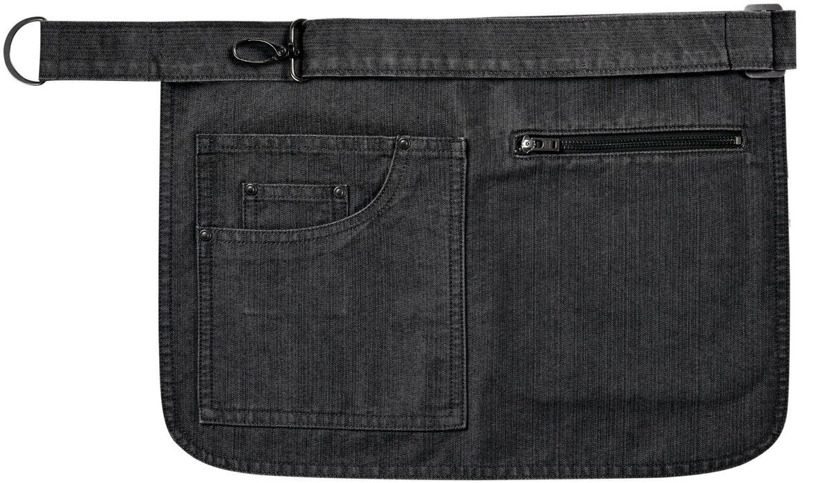 Schort/Tuniek/Werkblouse Unisex One Size Premier Black Denim 70% Katoen, 30% Polyester