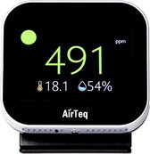 AirTeq Touch Pro - Compteur de qualité de l'air avec écran tactile - Compteur de Co2 - Température - Humidité