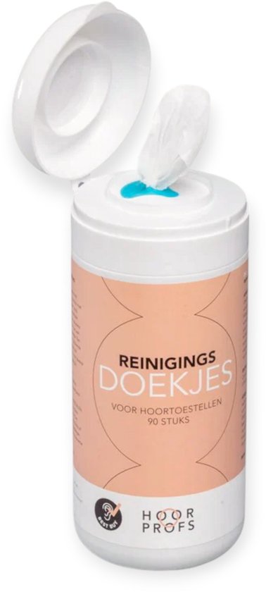 Hoorprofs Reinigingsdoekjes in dispenser 90 stuks