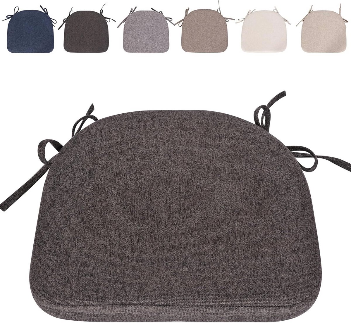 Comfortabel Zitkussen voor Stoel - Dikke Schuimkern, Antislip, Geschikt voor Eet- en Tuins