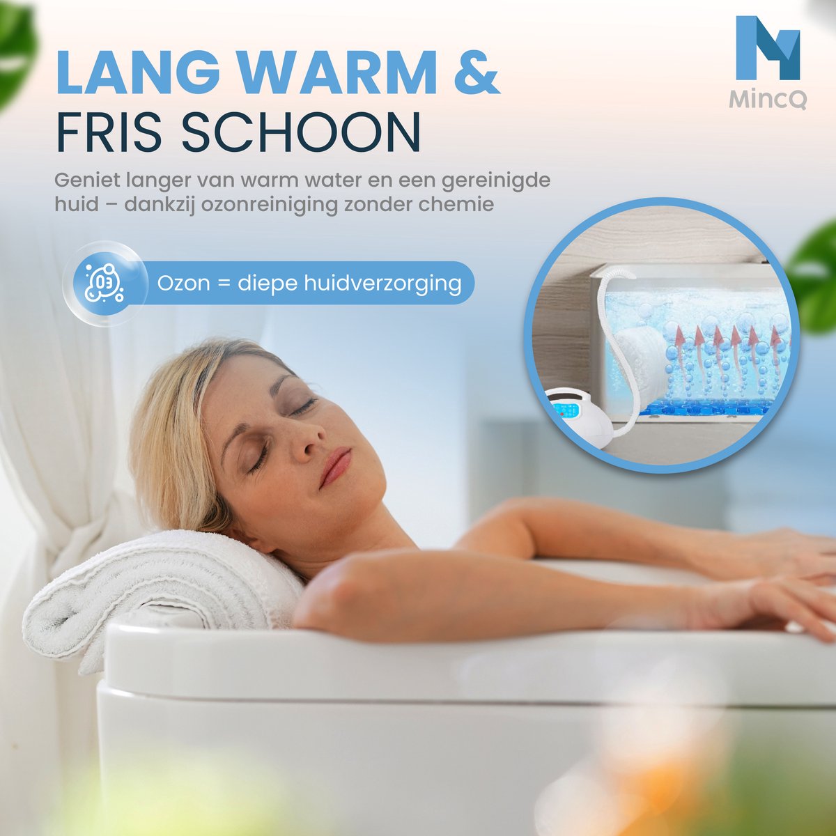 MincQ® Bubbelbadmat met Massage en Ozon - afbeelding 2